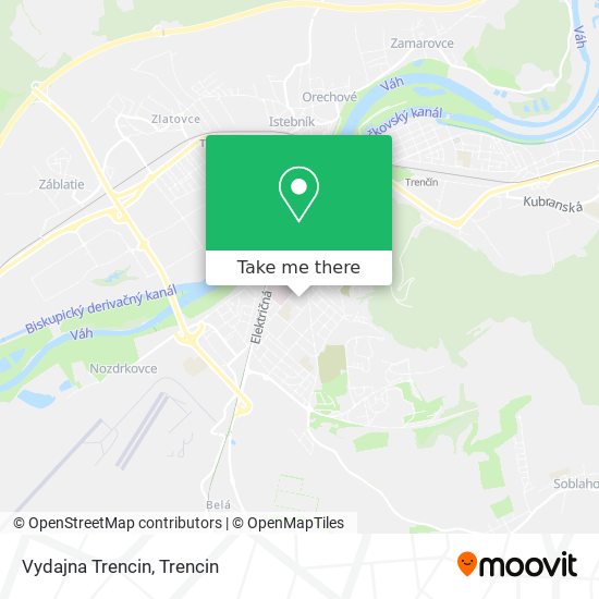 Vydajna Trencin map