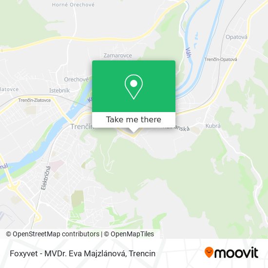Foxyvet - MVDr. Eva Majzlánová map