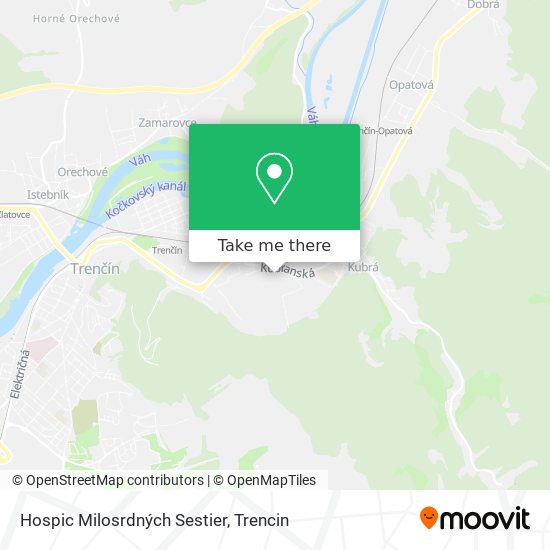 Hospic Milosrdných Sestier map