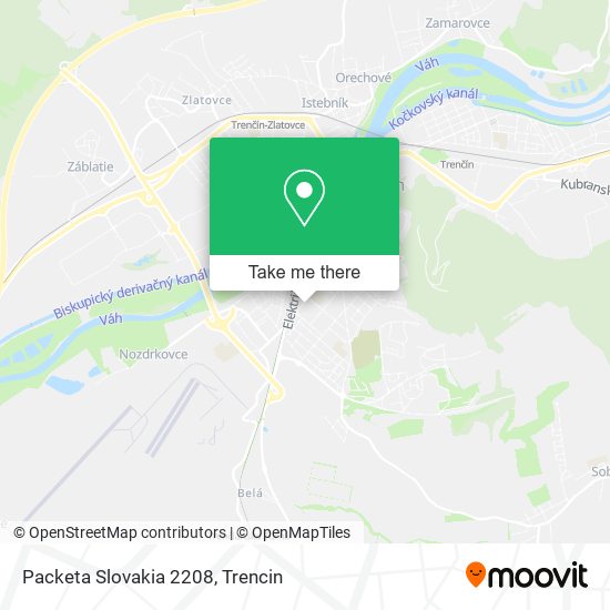 Packeta Slovakia 2208 map