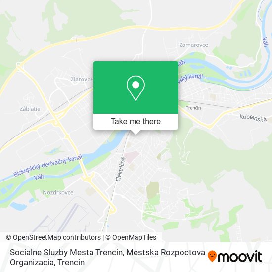 Socialne Sluzby Mesta Trencin, Mestska Rozpoctova Organizacia map