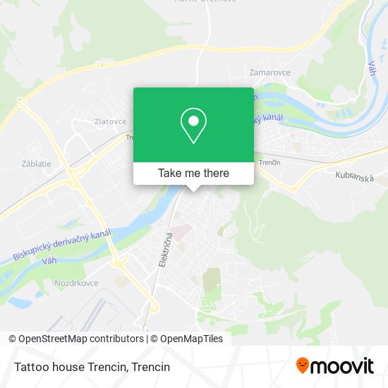 Tattoo house Trencin map