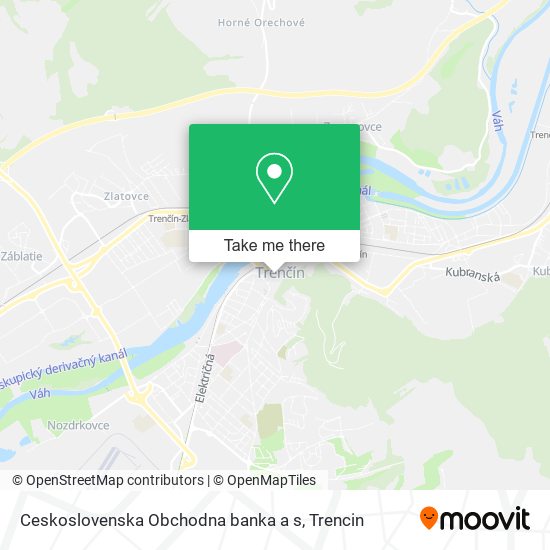 Ceskoslovenska Obchodna banka a s map