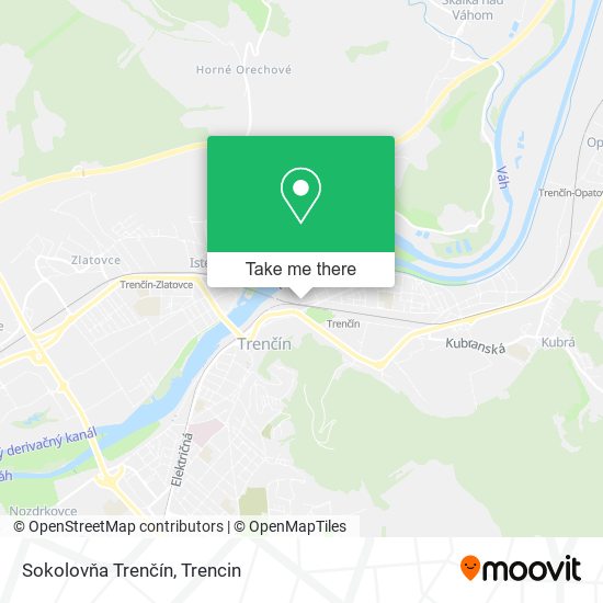 Sokolovňa Trenčín map