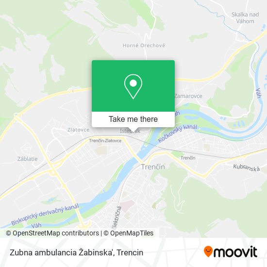 Zubna ambulancia Žabinska' map