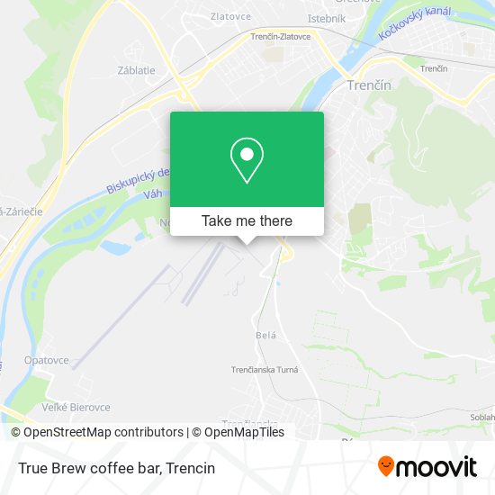 How to get to True Brew coffee bar in Trenčín by Bus?