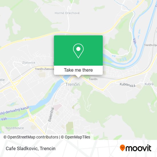 Cafe Sladkovic map