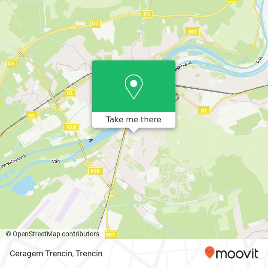 Ceragem Trencin map