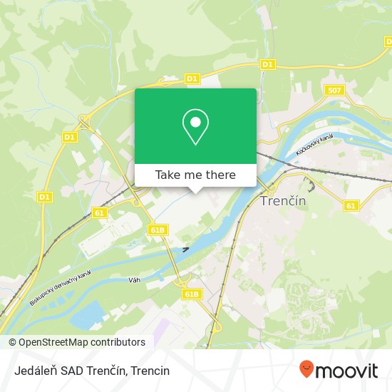 Jedáleň SAD Trenčín map