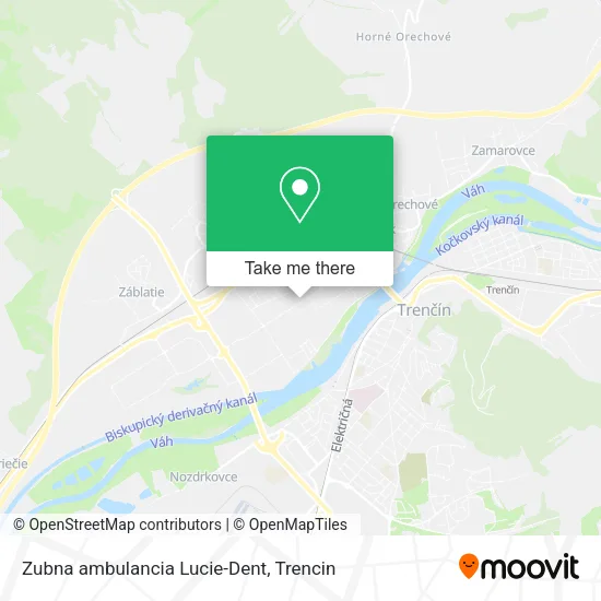 Zubna ambulancia Lucie-Dent map