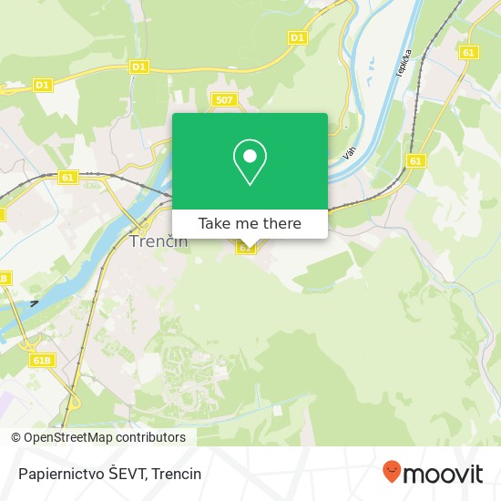 Papiernictvo ŠEVT map