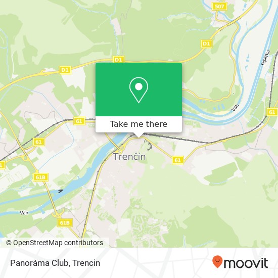 Panoráma Club map