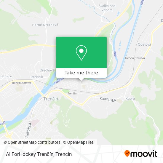 AllForHockey Trenčín map