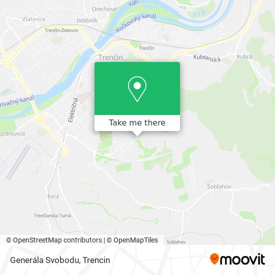 Generála Svobodu map