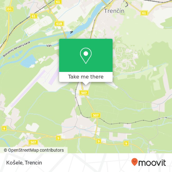 Košele, Belá 911 01 Trenčín map