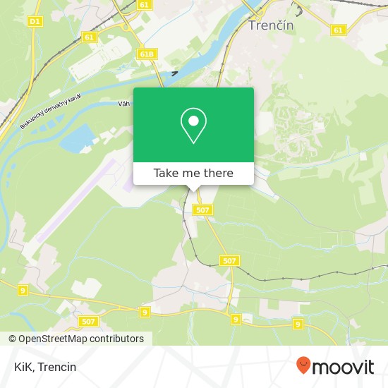 KiK, Belá 911 01 Trenčín map