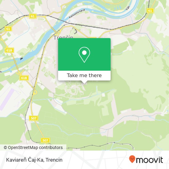 Kaviareň Čaj-Ka, 911 08 Trenčín map