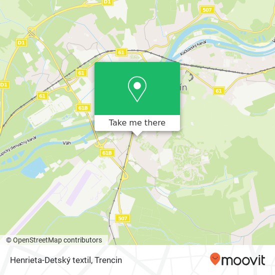 Henrieta-Detský textil, Legionárska 43 911 01 Trenčín map