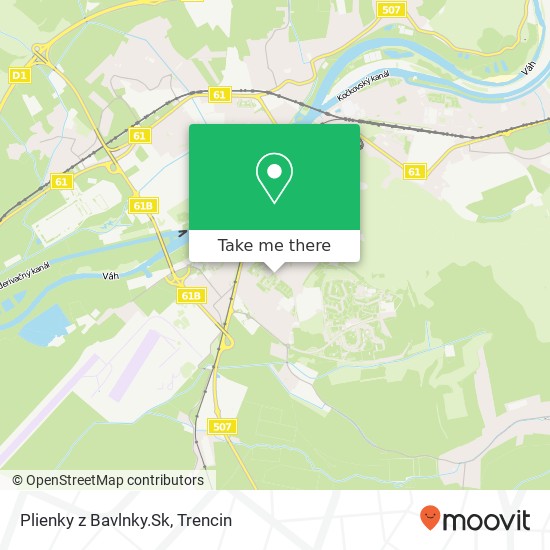 Plienky z Bavlnky.Sk, Dlhé Hony 3167 911 01 Trenčín map