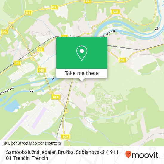 Samoobslužná jedáleň Družba, Soblahovská 4 911 01 Trenčín map