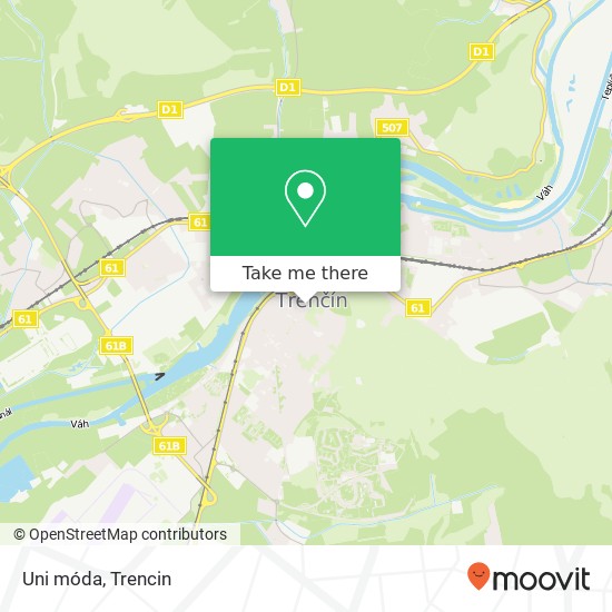 Uni móda, Hviezdoslavova 911 01 Trenčín map