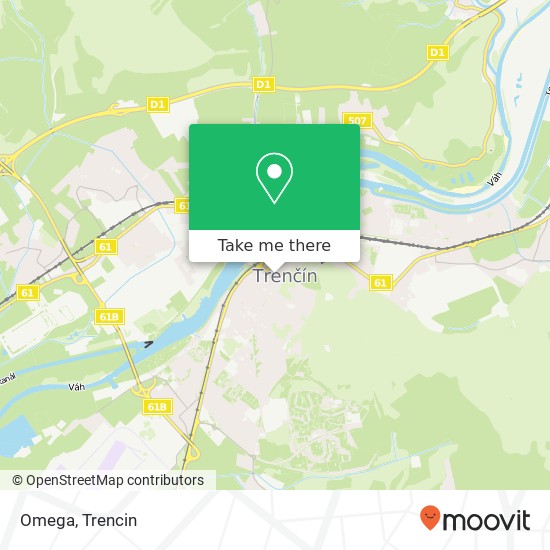 Omega, Vajanského 8 911 01 Trenčín map