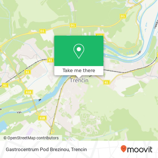 Gastrocentrum Pod Brezinou, Hviezdoslavova 5 911 01 Trenčín map