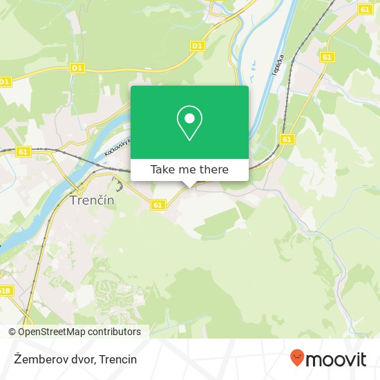 Žemberov dvor map