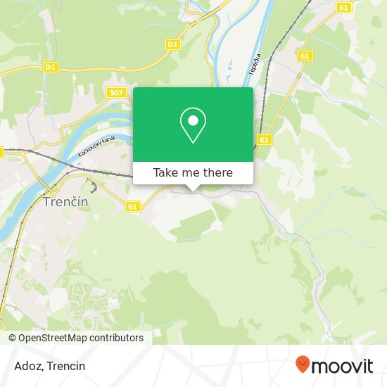 Adoz, Pred Poľom 8 911 01 Trenčín map