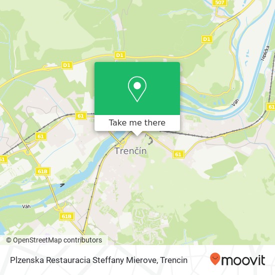 Plzenska Restauracia Steffany Mierove, Mierové námestie 19 / 19 911 01 Trenčín map