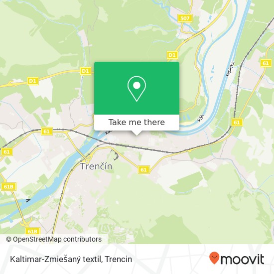 Kaltimar-Zmiešaný textil, Martina Rázusa 28 911 01 Trenčín map