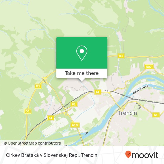 Cirkev Bratská v Slovenskej Rep. map