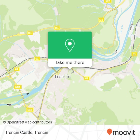 Trencin Castle map