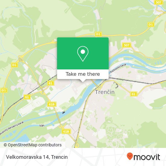 Velkomoravska 14 map