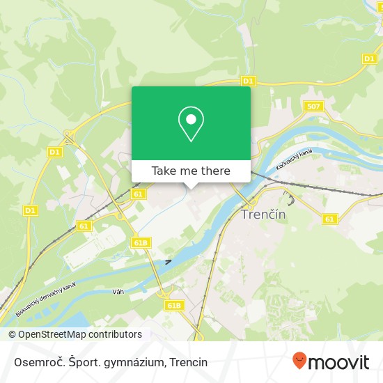 Osemroč. Šport. gymnázium map