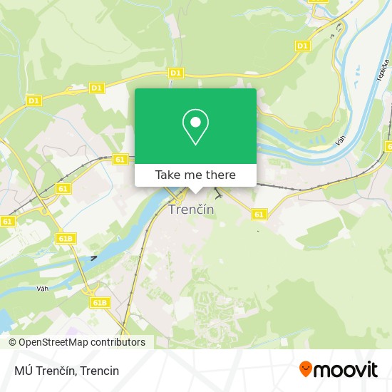 MÚ Trenčín map