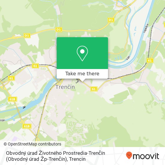 Obvodný úrad Životného Prostredia-Trenčín (Obvodný úrad Žp-Trenčín) map