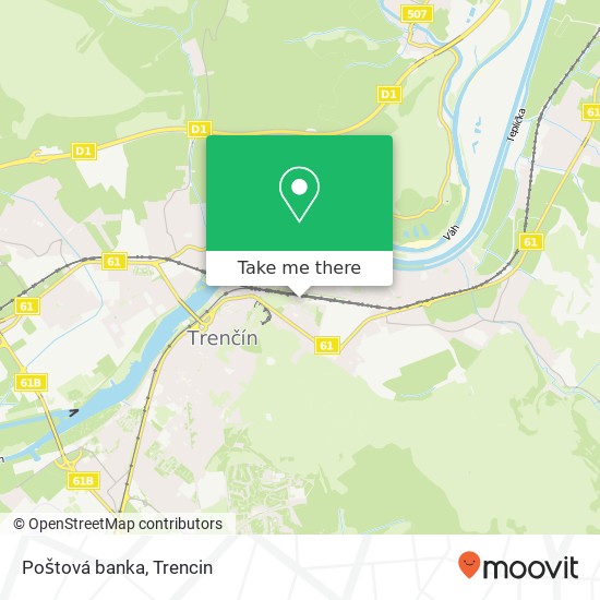 Poštová banka map