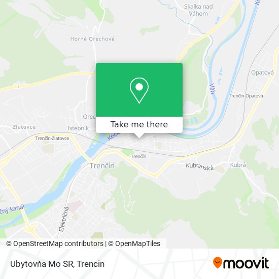 Ubytovňa Mo SR map