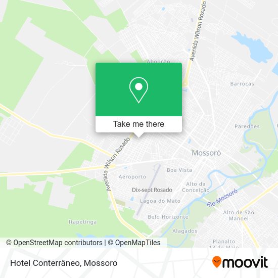 Hotel Conterrâneo map