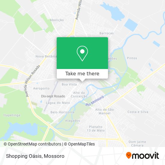 Mapa Shopping Oásis