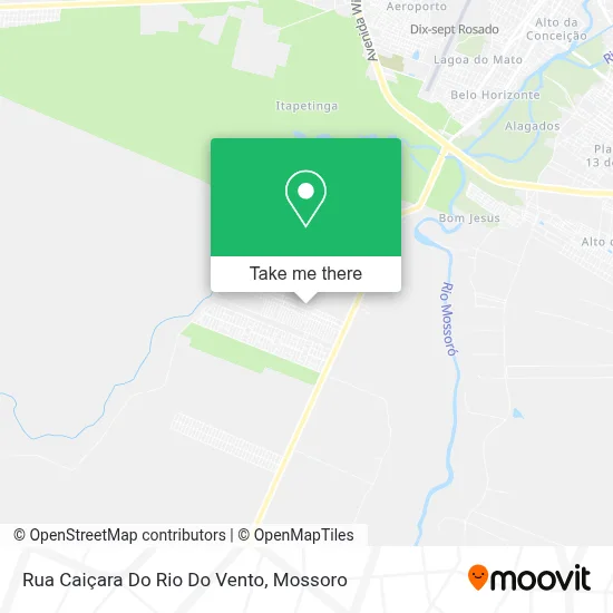 Rua Caiçara Do Rio Do Vento map