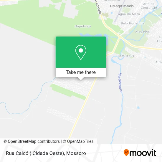Rua Caicó ( Cidade Oeste) map