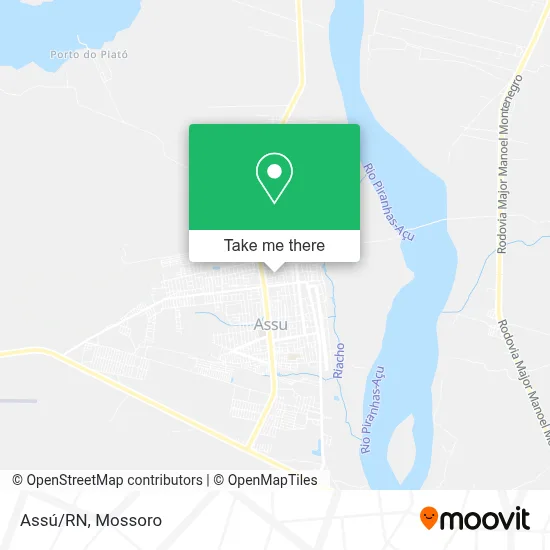 Assú/RN map