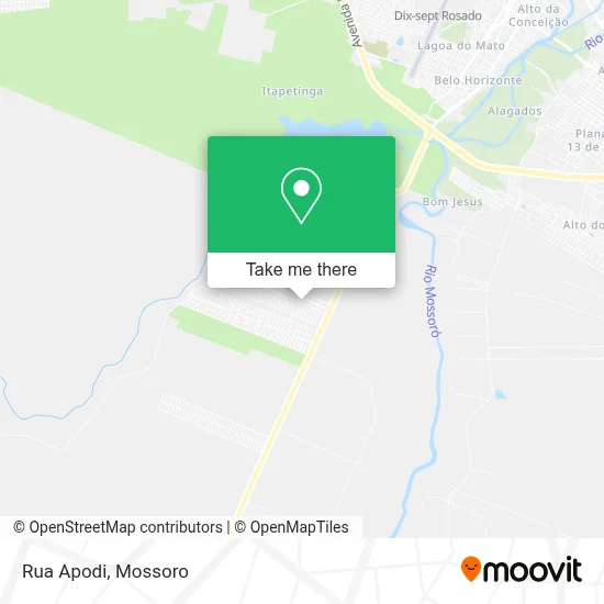 Rua Apodi map