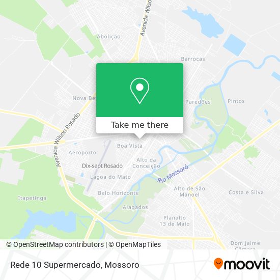 Rede 10 Supermercado map