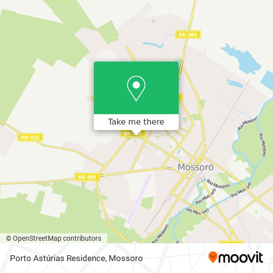 Porto Astúrias Residence map