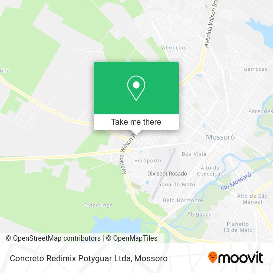 Concreto Redimix Potyguar Ltda map