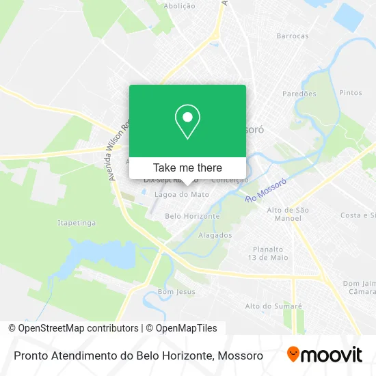 Pronto Atendimento do Belo Horizonte map