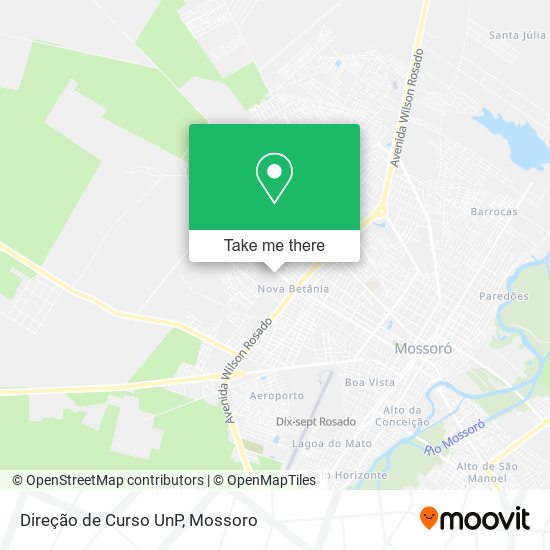 Direção de Curso UnP map